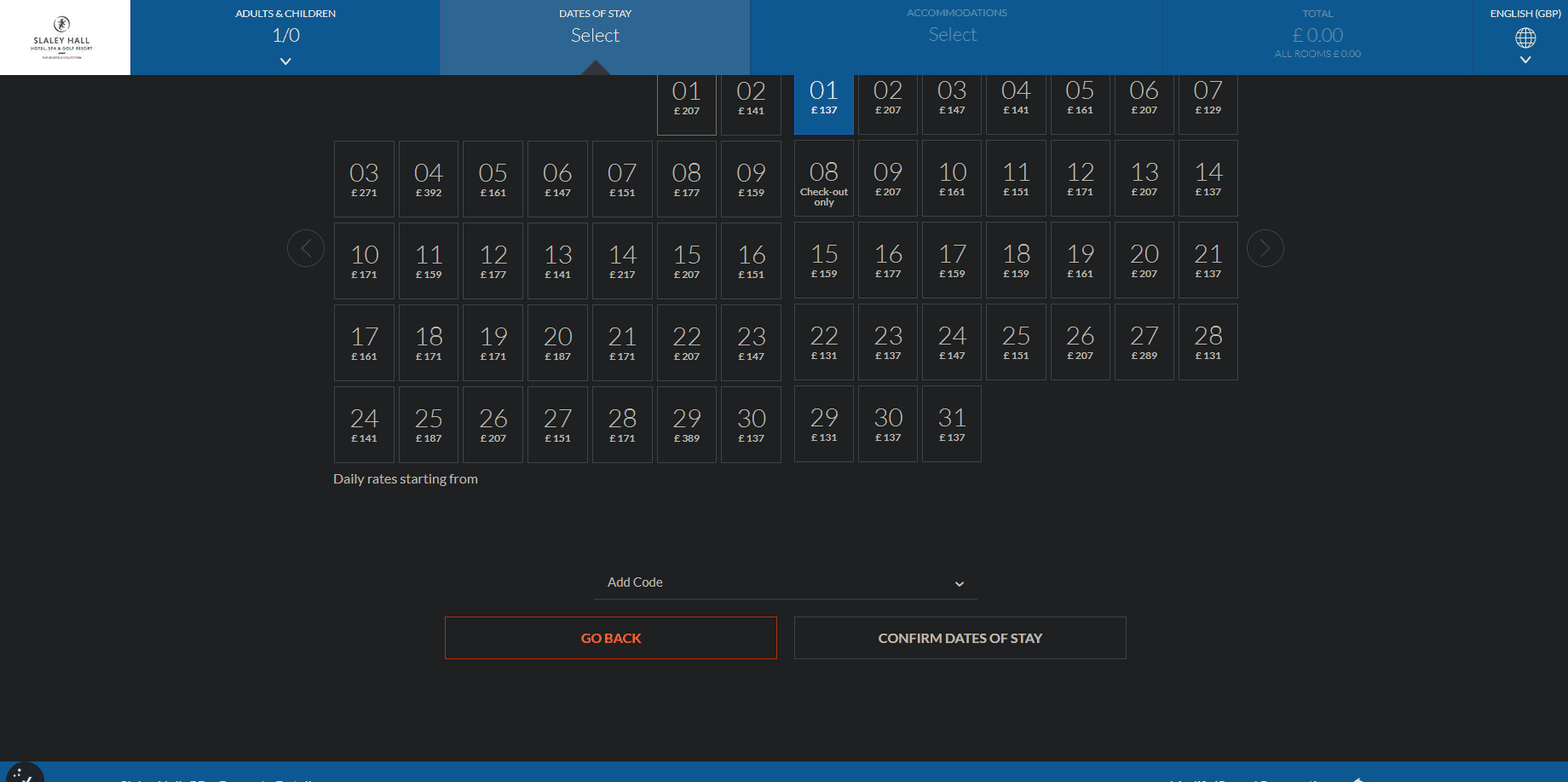 How to apply QHotels UK coupon code